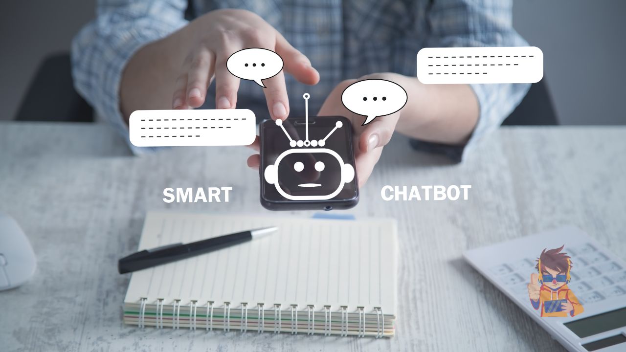 An AI chatbot engaging with multiple users, demonstrating effective chatbot strategies.