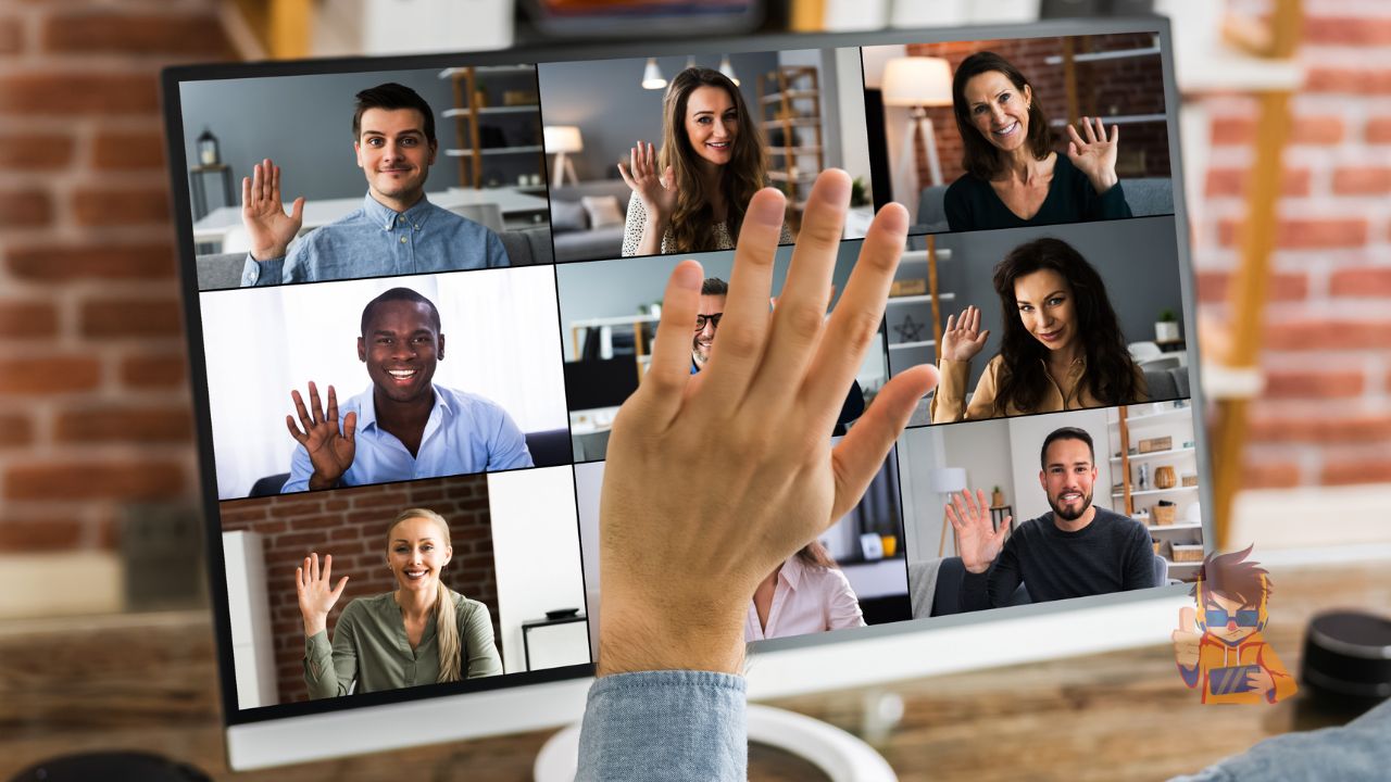 High-tech webinar setup showcasing advanced live streaming and audience interaction features.