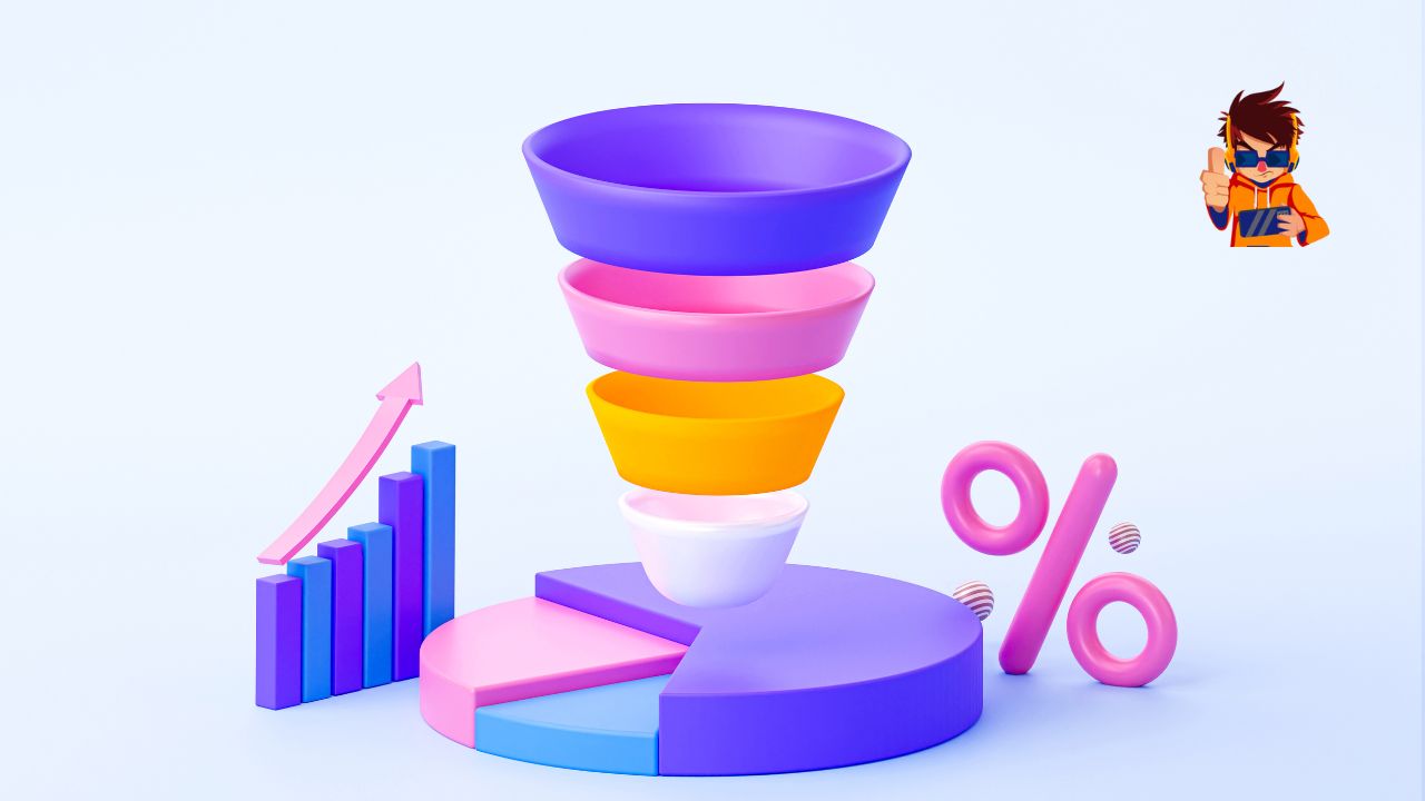 Optimized Sales Funnels for Maximum Conversion Illustration of optimized sales funnels driving maximum conversion rates