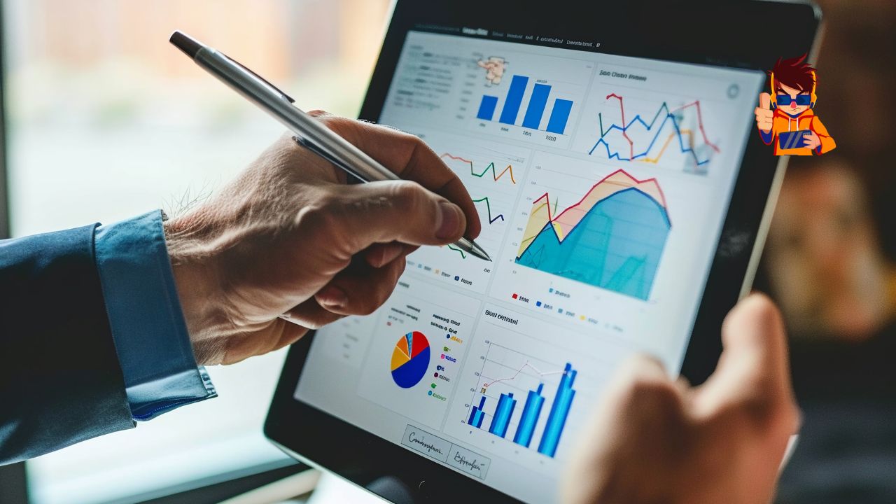Scalable CRM solution (1) Scalable CRM solution concept with graphs showing business growth and customer engagement.