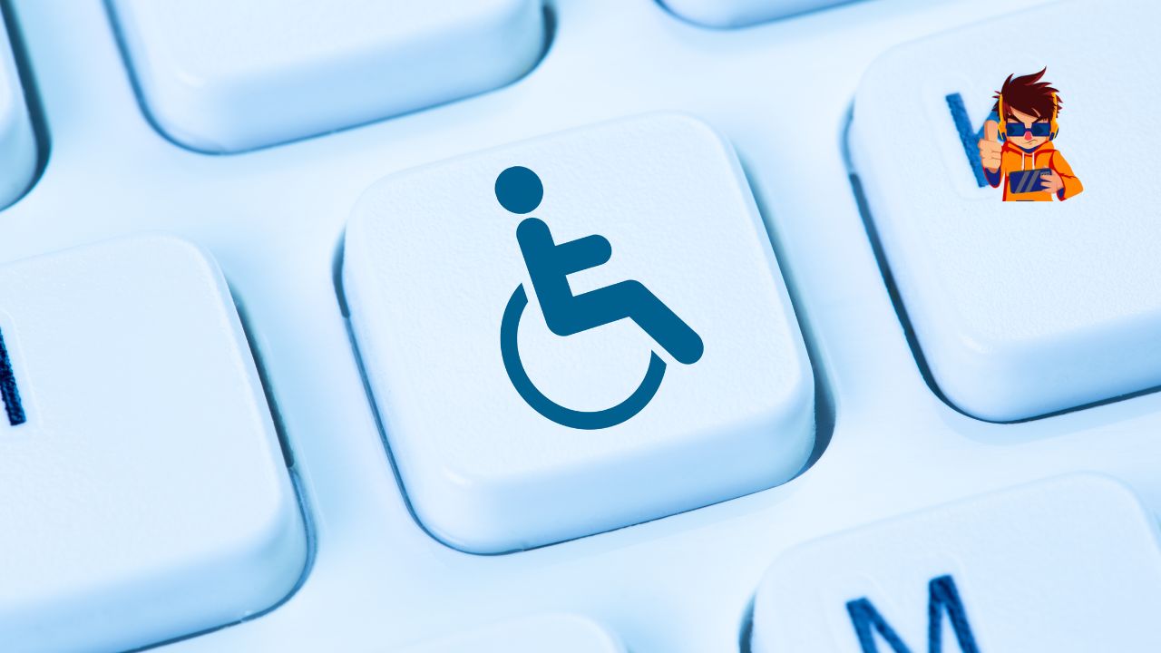 Website Accessibility Why ADA Compliance is Essential for Your Business (1) Illustration showing inclusive web design, highlighting accessibility features like screen readers and keyboard navigation.