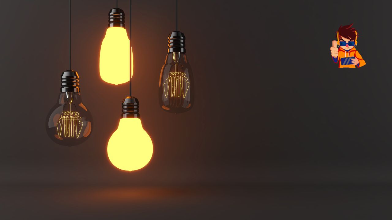 Four hanging light bulbs, two of which are illuminated, casting a warm glow against a dark background. The image symbolizes creativity, innovation, and bright ideas, reflecting the concept of unusual yet successful brand collaborations.